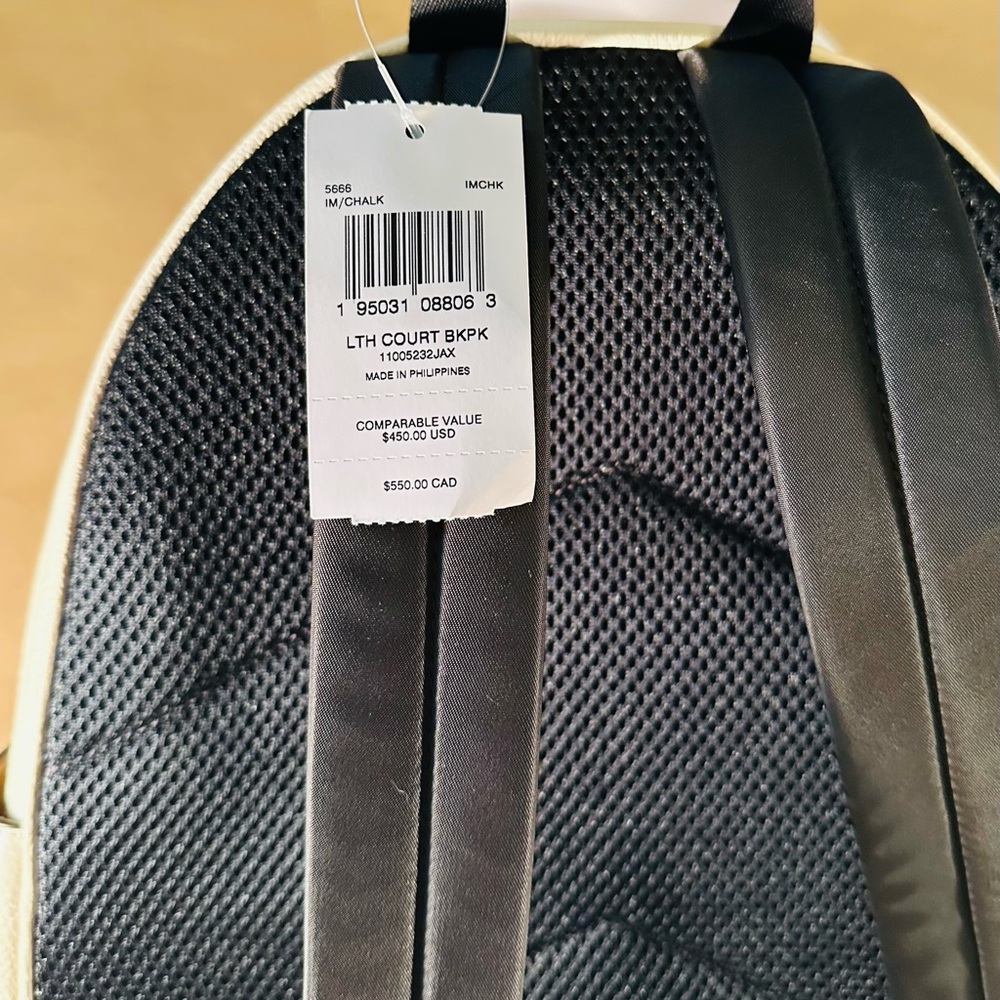 Coach Black and White Backpack with Minimalist Design - Picture 6 of 7